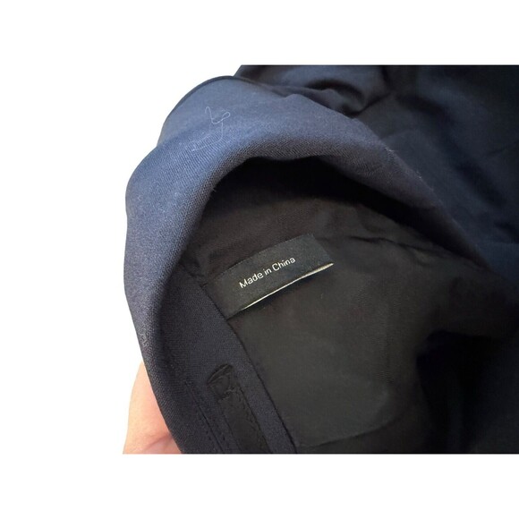 Theory Wool Blend Blazer Suit Two Button Vented Lined Navy Blue Women Size 38 R - Picture 4 of 10